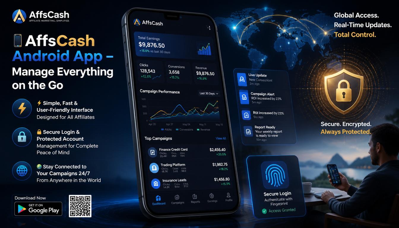 🚀 Introducing the AffsCash Android App – Manage Your Account Anytime, Anywhere